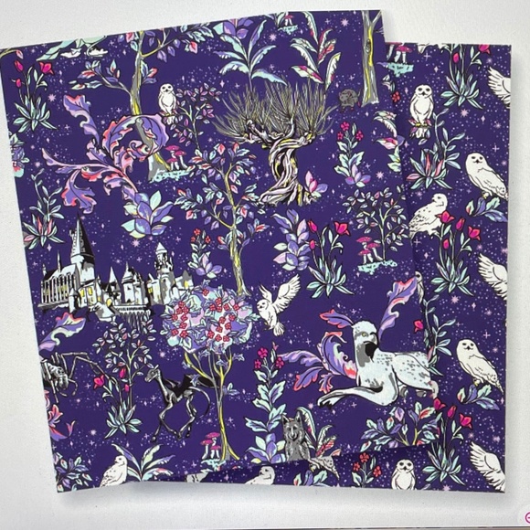 BNWT Vera Bradley Harry Potter FORBIDDEN FOREST Clamshell Cosmetic Bag Hedwig - Picture 16 of 16